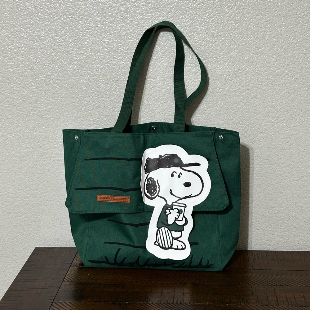 Tote Bag Snoopy Large Capacity Print Casual Lazy Style Shopping Bag - Picture 6 of 8